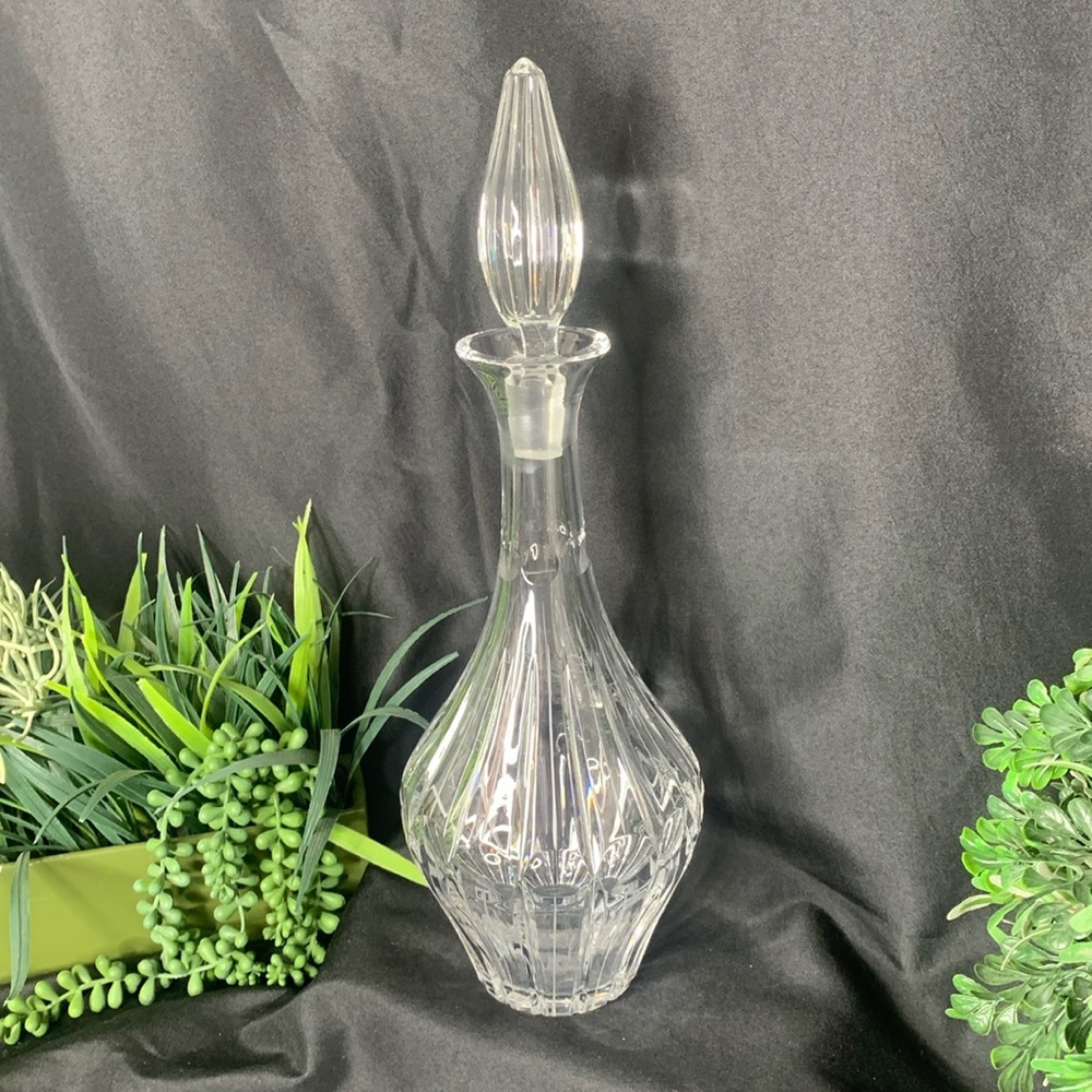 Vintage Imperlux hand cut 24% lead Crystal barware / wine / liquor decanter